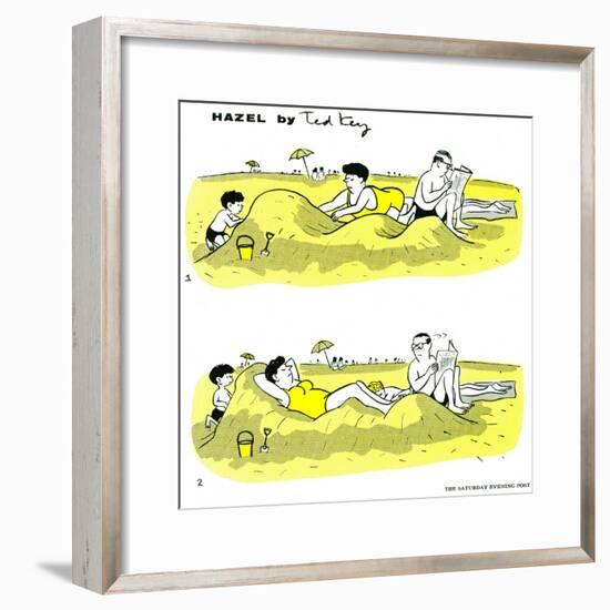 Hazel Cartoon-Ted Key-Framed Giclee Print