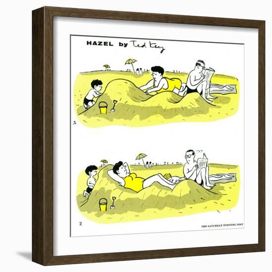 Hazel Cartoon-Ted Key-Framed Giclee Print