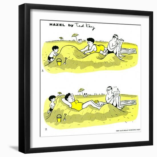 Hazel Cartoon-Ted Key-Framed Giclee Print