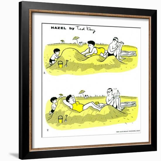 Hazel Cartoon-Ted Key-Framed Giclee Print