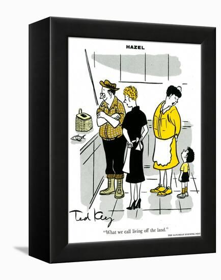 Hazel Cartoon-Ted Key-Framed Premier Image Canvas