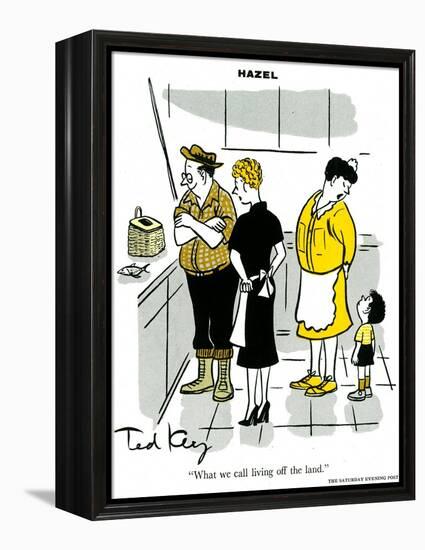 Hazel Cartoon-Ted Key-Framed Premier Image Canvas