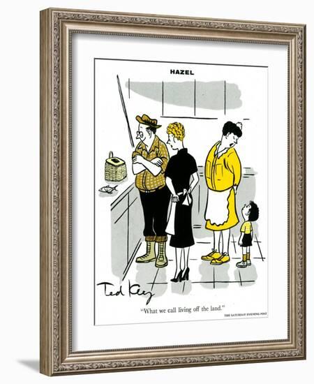 Hazel Cartoon-Ted Key-Framed Giclee Print