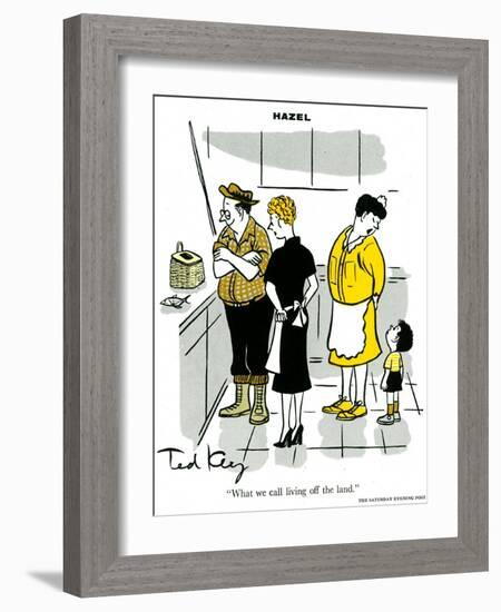 Hazel Cartoon-Ted Key-Framed Giclee Print