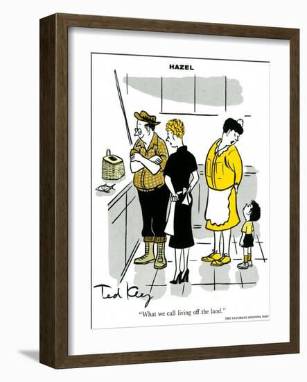 Hazel Cartoon-Ted Key-Framed Giclee Print