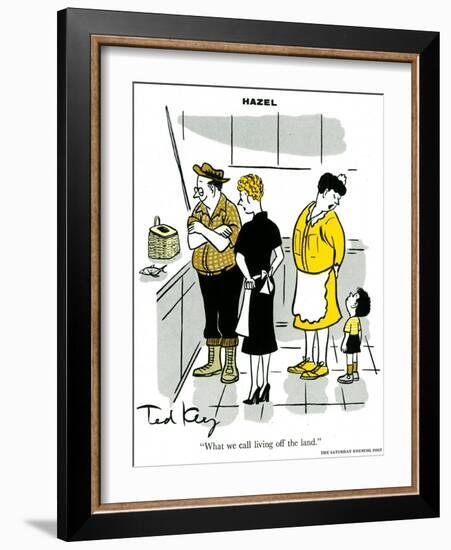 Hazel Cartoon-Ted Key-Framed Giclee Print