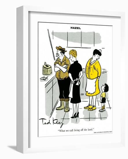 Hazel Cartoon-Ted Key-Framed Giclee Print