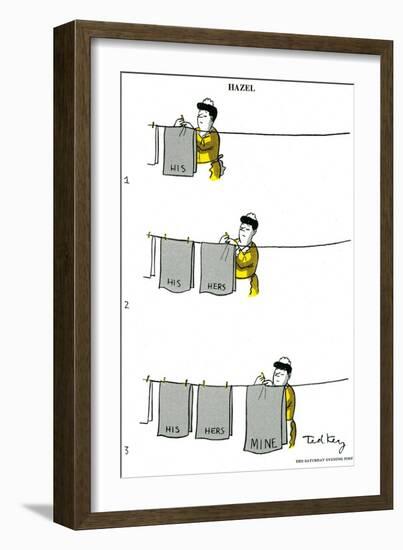 Hazel Cartoon-Ted Key-Framed Giclee Print