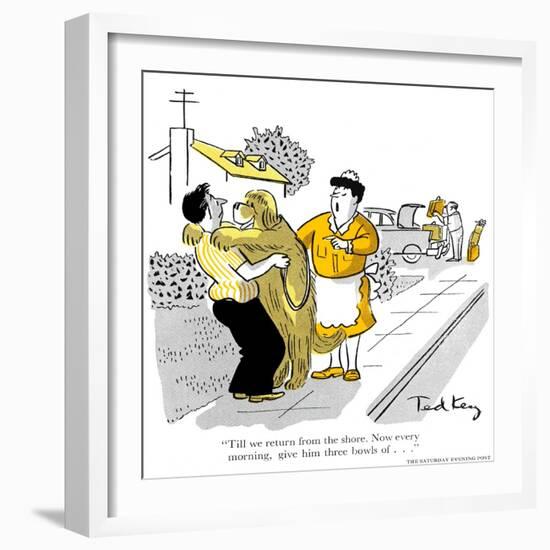 Hazel Cartoon-Ted Key-Framed Giclee Print