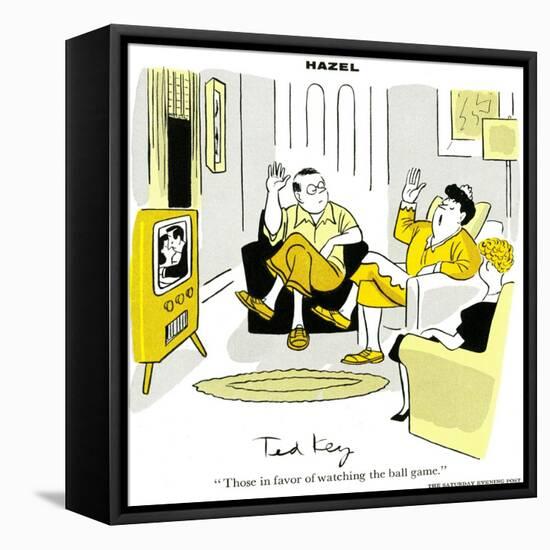 Hazel Cartoon-Ted Key-Framed Premier Image Canvas