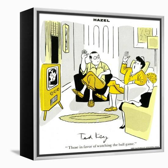 Hazel Cartoon-Ted Key-Framed Premier Image Canvas