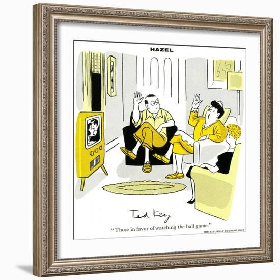 Hazel Cartoon-Ted Key-Framed Giclee Print