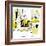 Hazel Cartoon-Ted Key-Framed Giclee Print