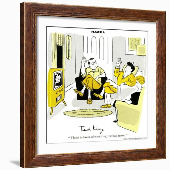 Hazel Cartoon-Ted Key-Framed Giclee Print