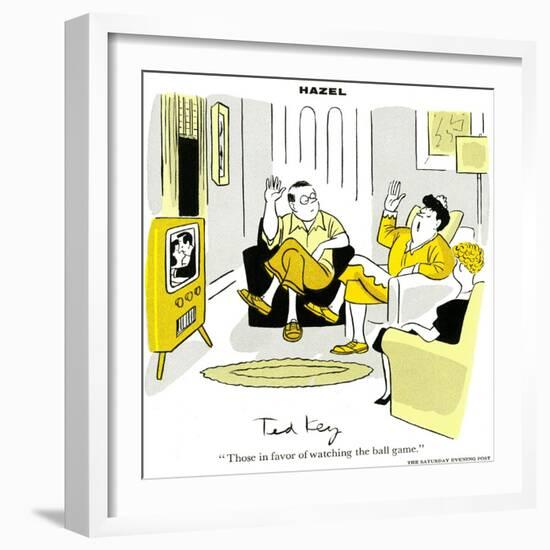 Hazel Cartoon-Ted Key-Framed Giclee Print