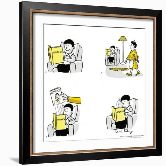 Hazel Cartoon-Ted Key-Framed Giclee Print