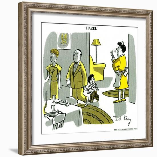 Hazel Cartoon-Ted Key-Framed Giclee Print