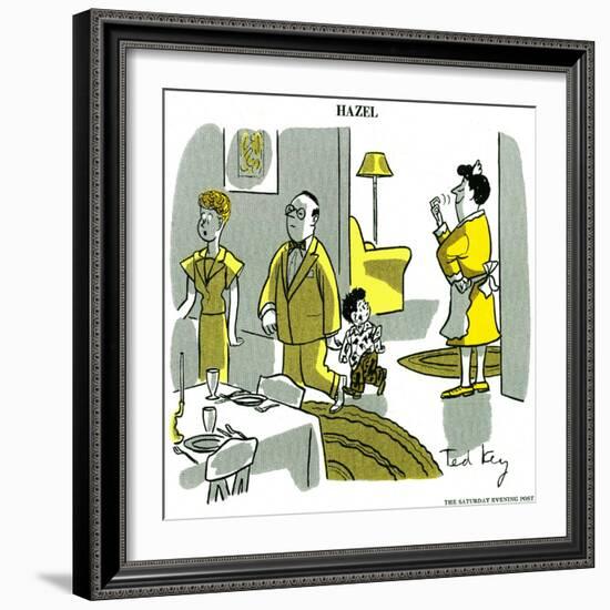 Hazel Cartoon-Ted Key-Framed Giclee Print