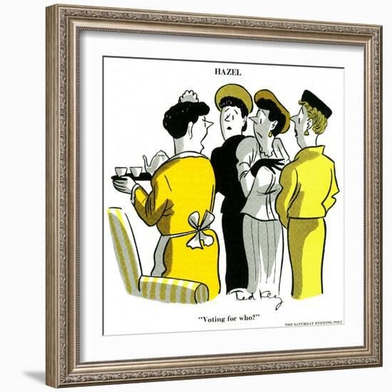 Hazel Cartoon-Ted Key-Framed Giclee Print