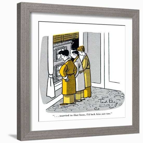 Hazel Cartoon-Ted Key-Framed Giclee Print