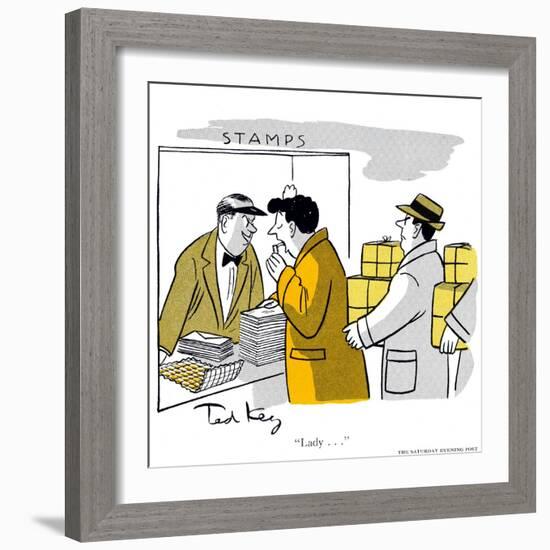 Hazel Cartoon-Ted Key-Framed Giclee Print