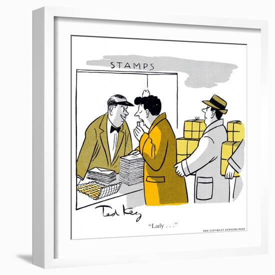 Hazel Cartoon-Ted Key-Framed Giclee Print