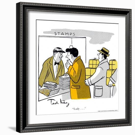 Hazel Cartoon-Ted Key-Framed Giclee Print