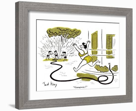 Hazel Cartoon-Ted Key-Framed Giclee Print