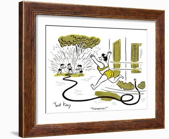 Hazel Cartoon-Ted Key-Framed Giclee Print