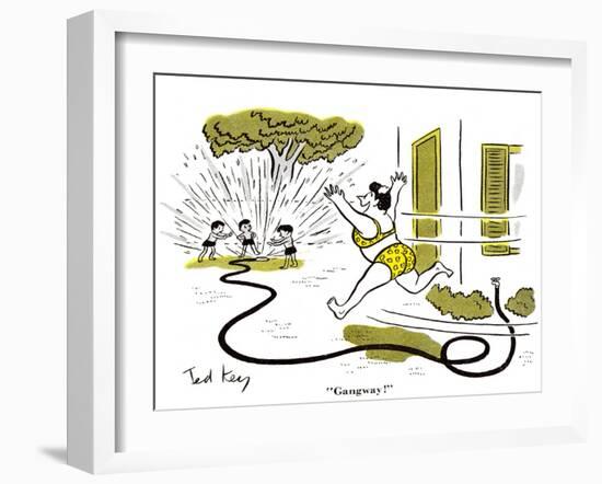 Hazel Cartoon-Ted Key-Framed Giclee Print