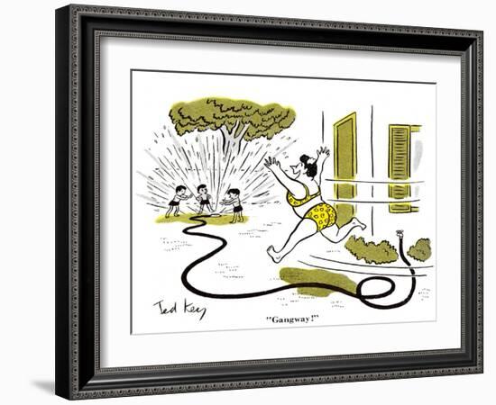 Hazel Cartoon-Ted Key-Framed Giclee Print