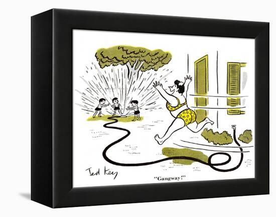 Hazel Cartoon-Ted Key-Framed Premier Image Canvas