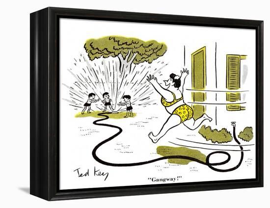 Hazel Cartoon-Ted Key-Framed Premier Image Canvas