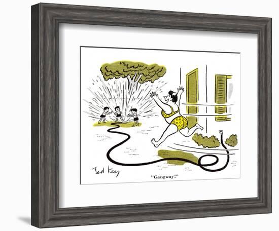 Hazel Cartoon-Ted Key-Framed Giclee Print