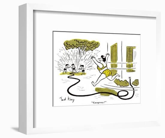 Hazel Cartoon-Ted Key-Framed Giclee Print