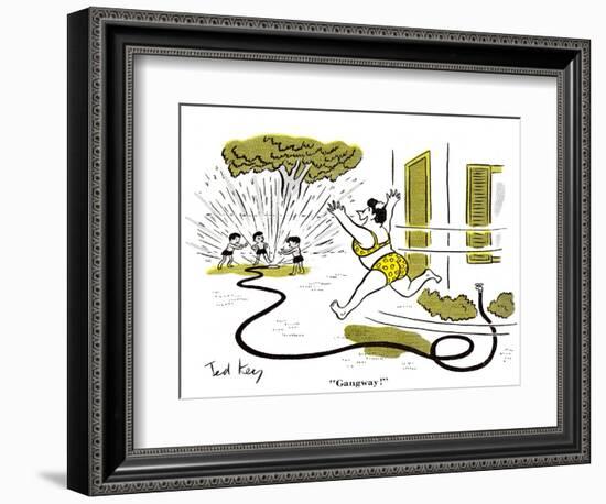 Hazel Cartoon-Ted Key-Framed Giclee Print