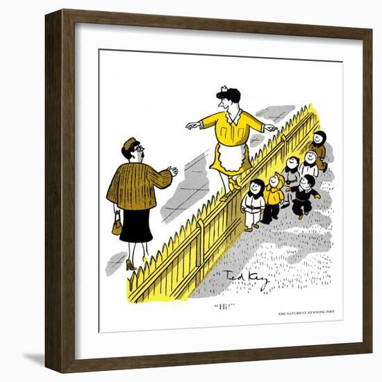 Hazel Cartoon-Ted Key-Framed Giclee Print