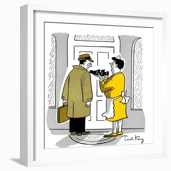 Hazel Cartoon-Ted Key-Framed Premium Giclee Print