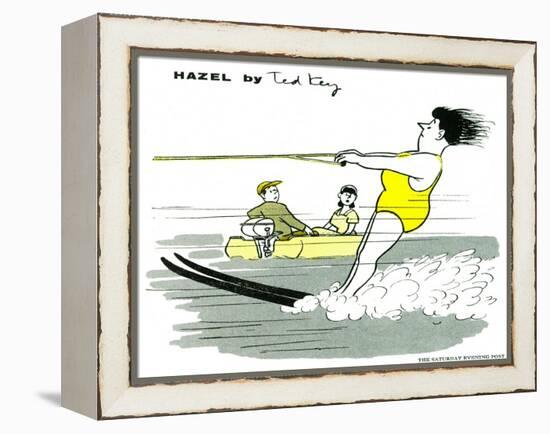 Hazel Cartoon-Ted Key-Framed Premier Image Canvas