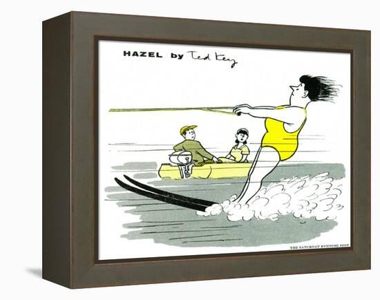 Hazel Cartoon-Ted Key-Framed Premier Image Canvas