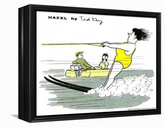 Hazel Cartoon-Ted Key-Framed Premier Image Canvas