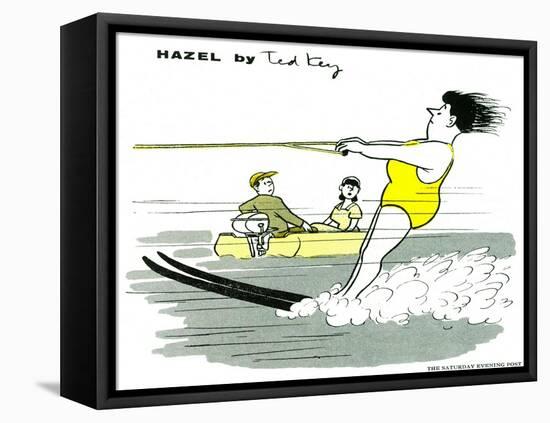 Hazel Cartoon-Ted Key-Framed Premier Image Canvas