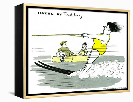 Hazel Cartoon-Ted Key-Framed Premier Image Canvas