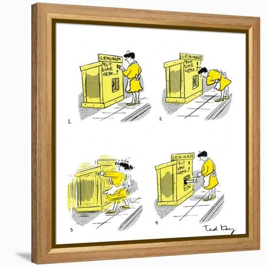 Hazel Cartoon-Ted Key-Framed Premier Image Canvas