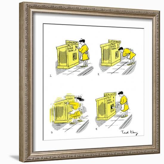 Hazel Cartoon-Ted Key-Framed Giclee Print