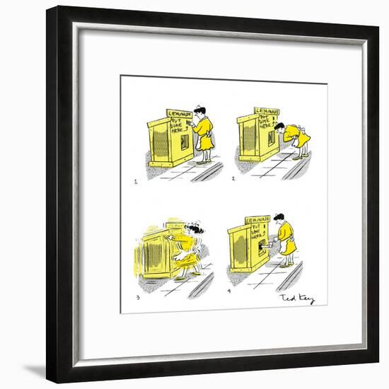 Hazel Cartoon-Ted Key-Framed Giclee Print