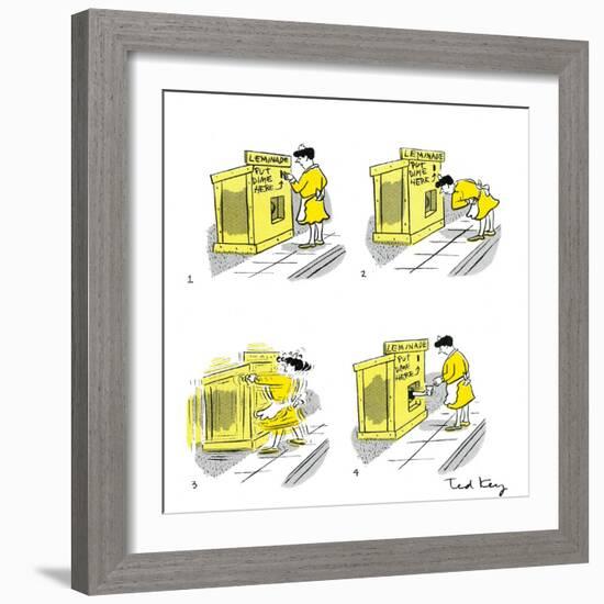 Hazel Cartoon-Ted Key-Framed Giclee Print