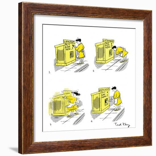 Hazel Cartoon-Ted Key-Framed Giclee Print