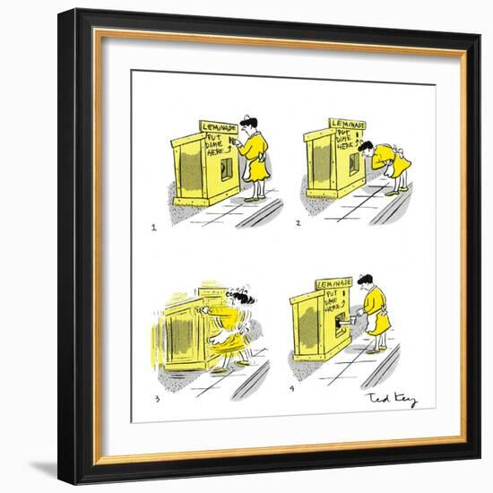 Hazel Cartoon-Ted Key-Framed Giclee Print