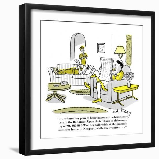 Hazel Cartoon-Ted Key-Framed Giclee Print